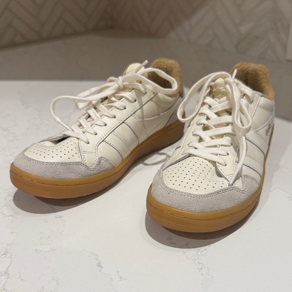 Gola Cream and Tan Women's Sneakers